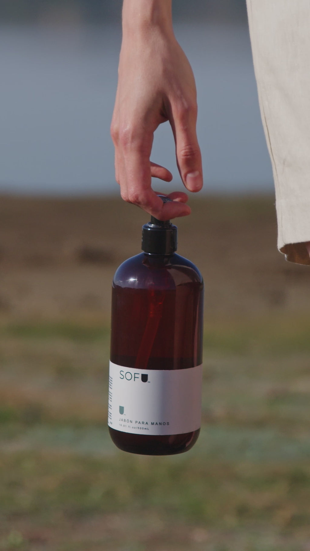 Jabón de manos premium SOFU con aroma fresco